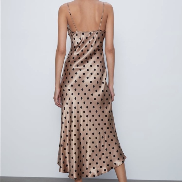 Zara Polka Dot Camisole Dress 
